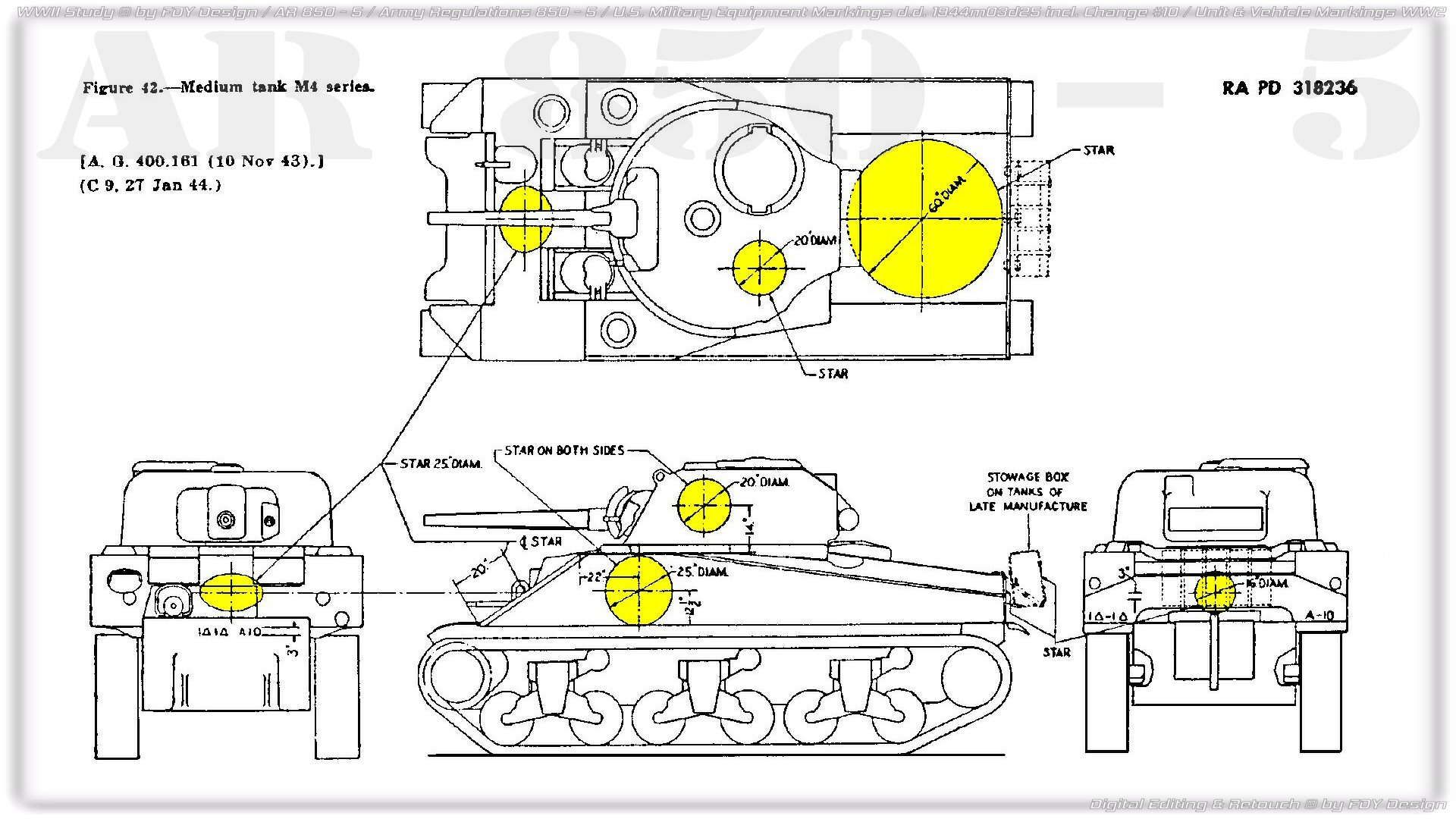 FDYdesign WW2VM 1944 Fig42 Medium Tank M4series