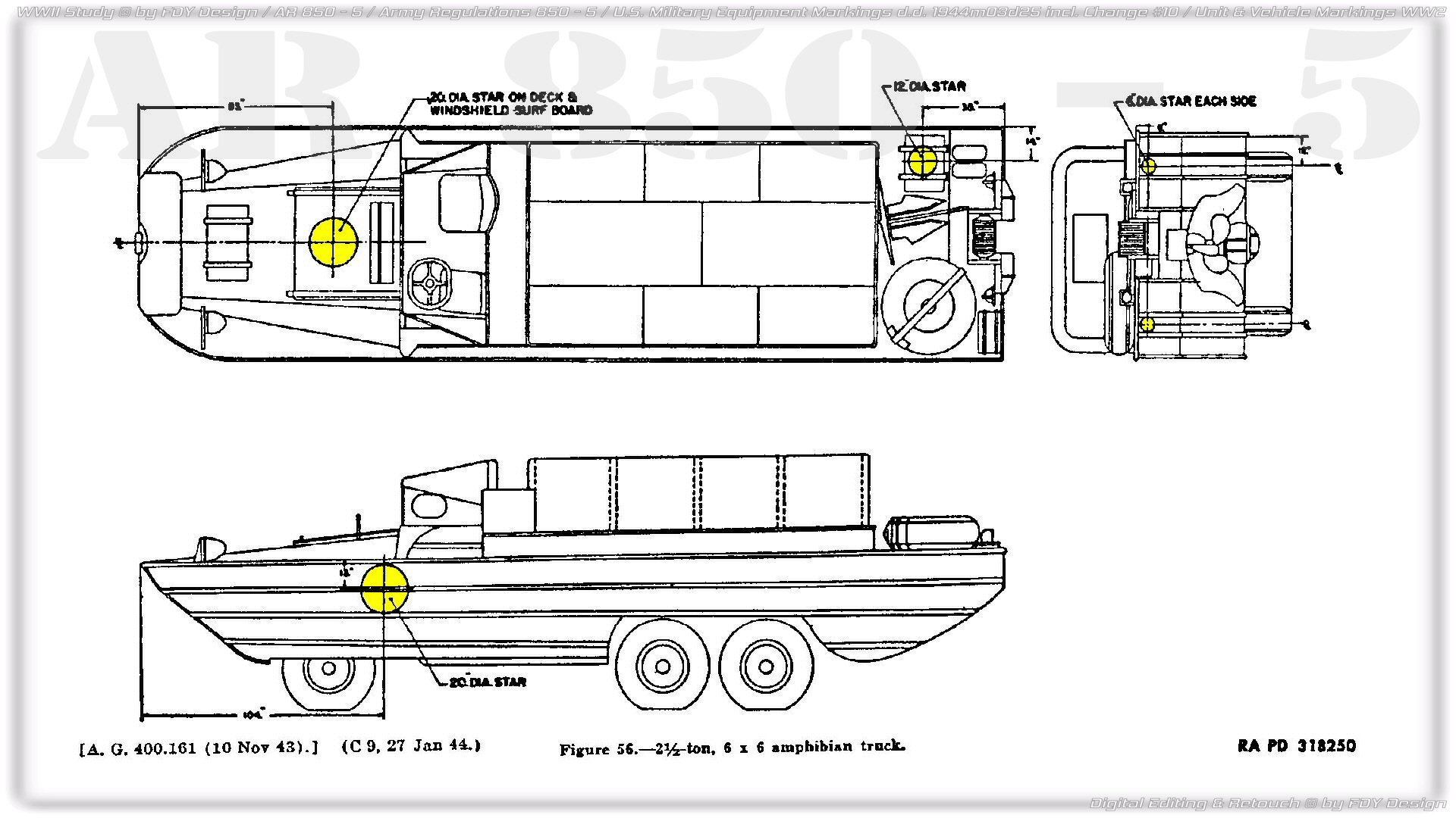 FDYdesign WW2VM 1944 Fig56 GMC DUKW Amphibian Truck
