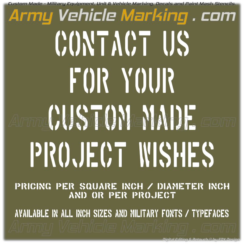 ArmyVehicleMarking YOUR CUSTOM PROJECT
