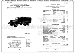 TM 9-2800 for Dodge 6x6 WC-series